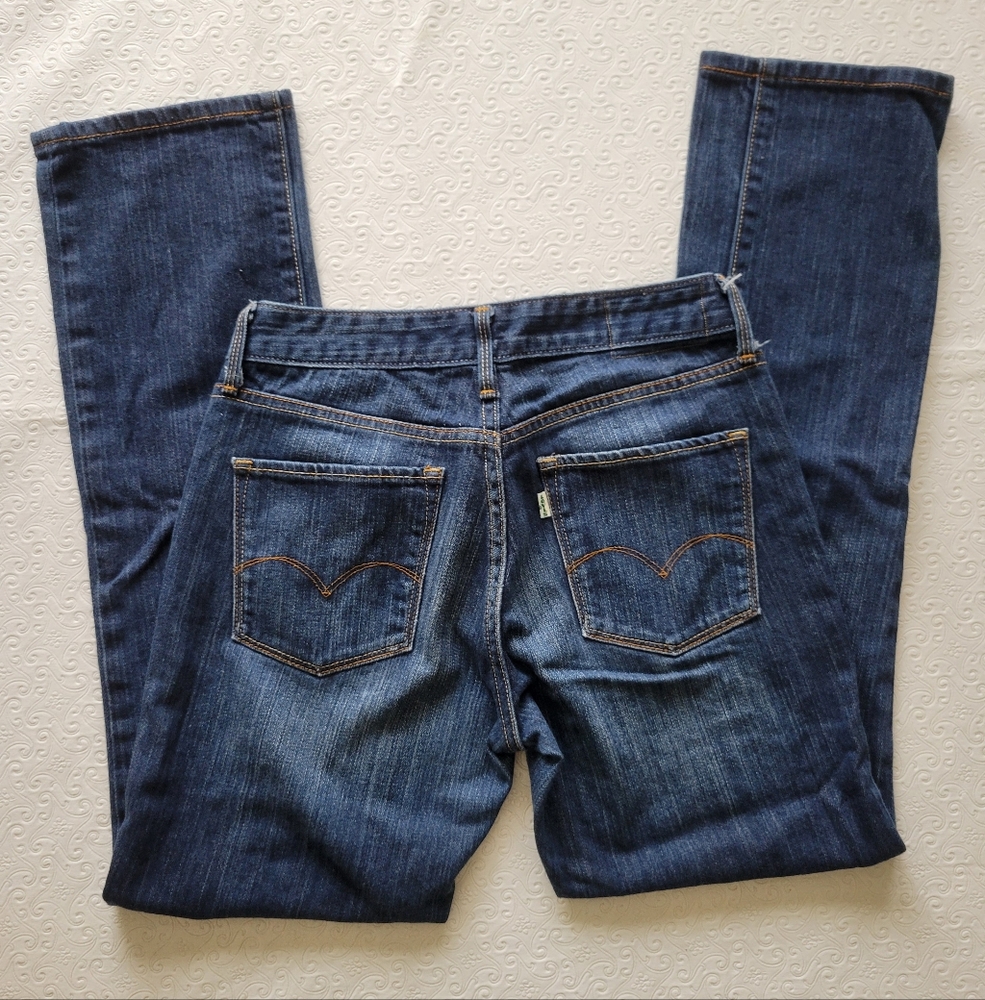 Levi's signature straight blue jeans Women's sz 0 / 25 - Picture 8 of 8